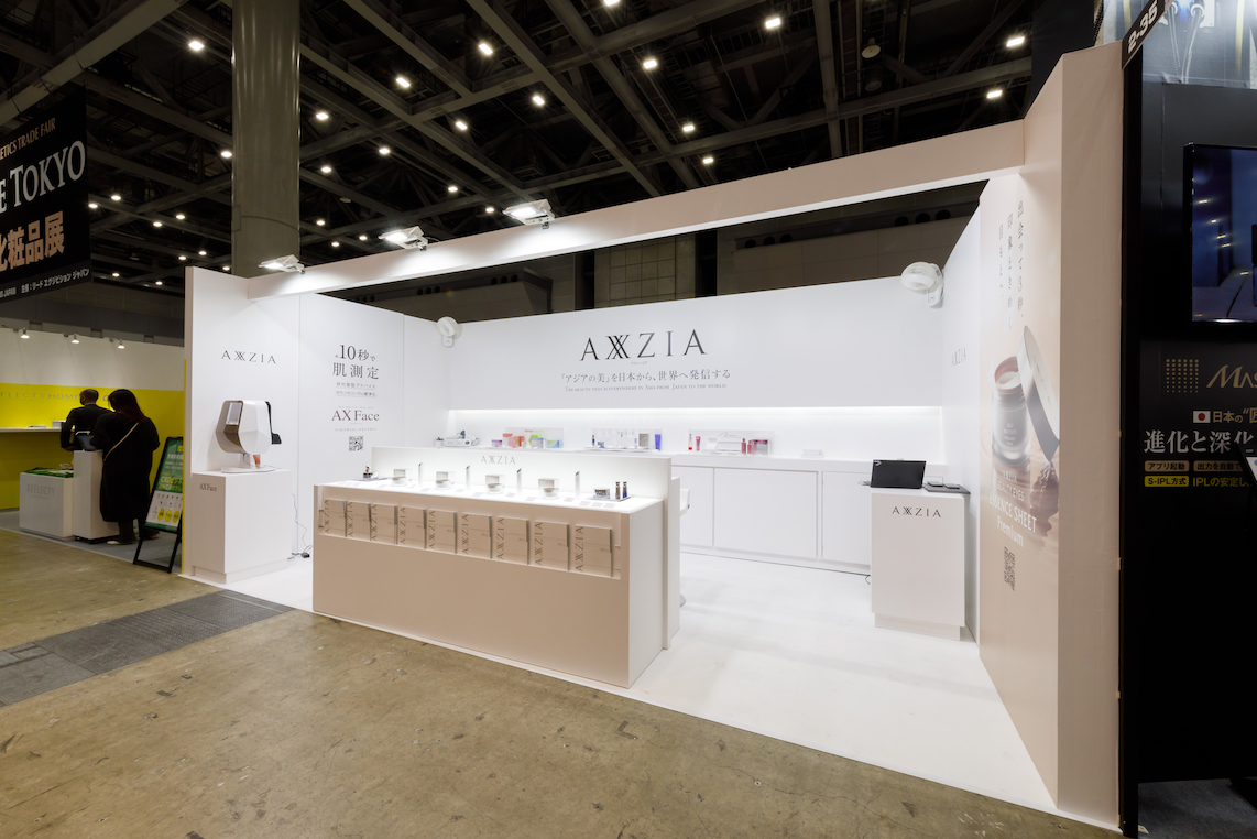国際化粧品展東京の展示会ブースデザイン装飾