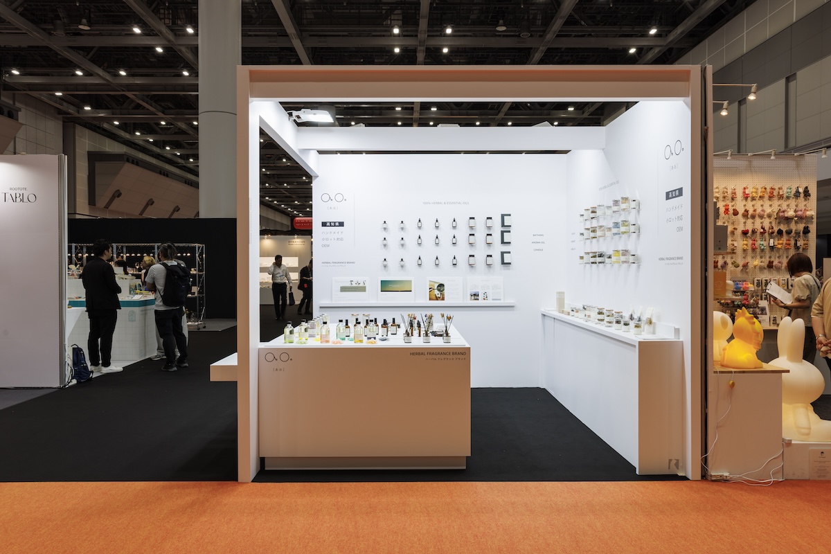 Life & Designエリアに1小間で出展。ao.株式会社